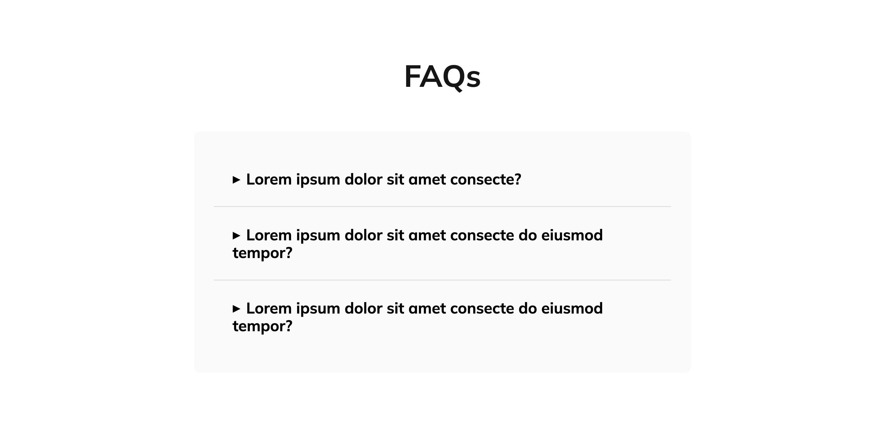 FAQs